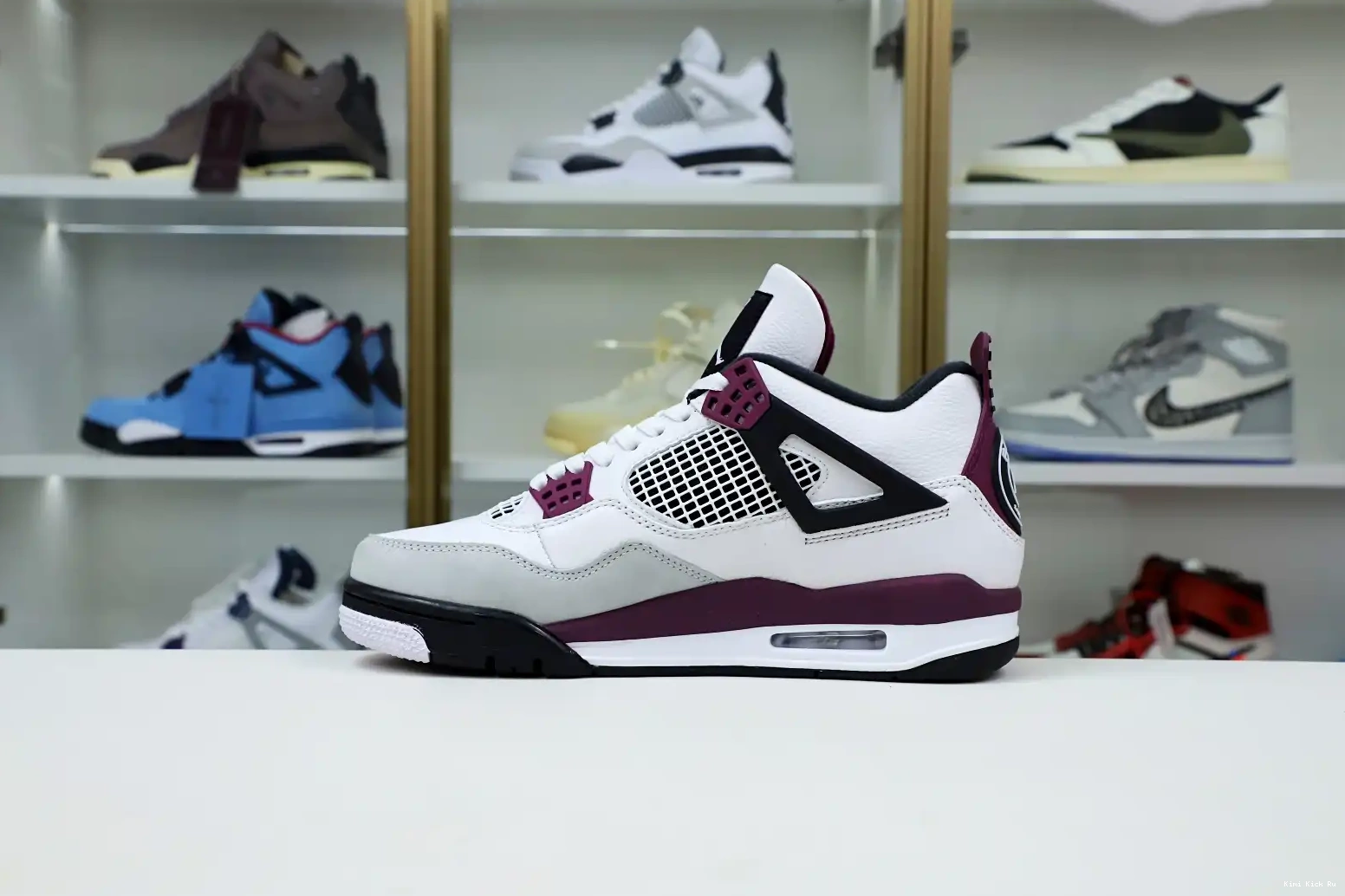 X JORDAN JORDAN AIR 4 SAINT-GERMAIN 'BORDEAUX' PARIS Kimikick RETRO AIR 0727